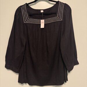 🌻 Old Navy Relaxed Square-Neck Top - Size L | Boho Style - 0059